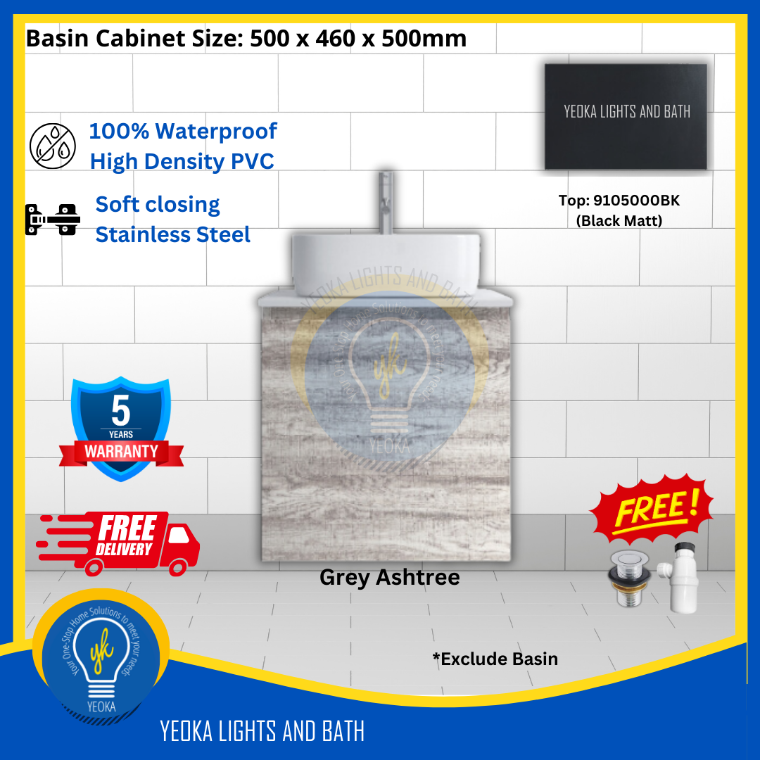 PVC Waterproof Basin Cabinet YKD5103200 (50cm)