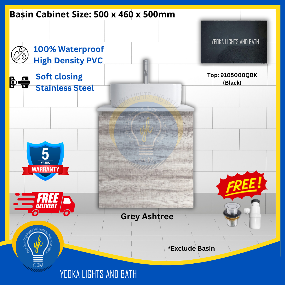 PVC Waterproof Basin Cabinet YKD5103200 (50cm)