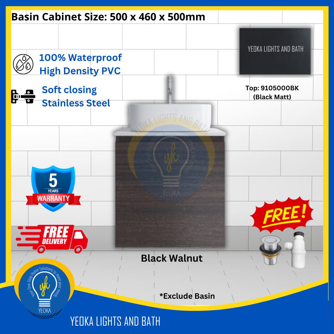 PVC Waterproof Basin Cabinet YKD5103200 (50cm)