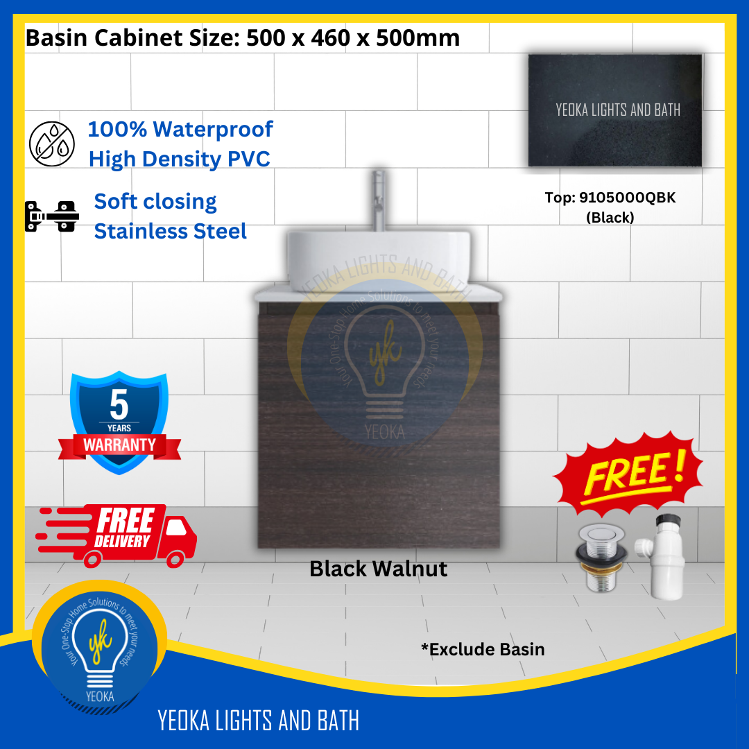 PVC Waterproof Basin Cabinet YKD5103200 (50cm)