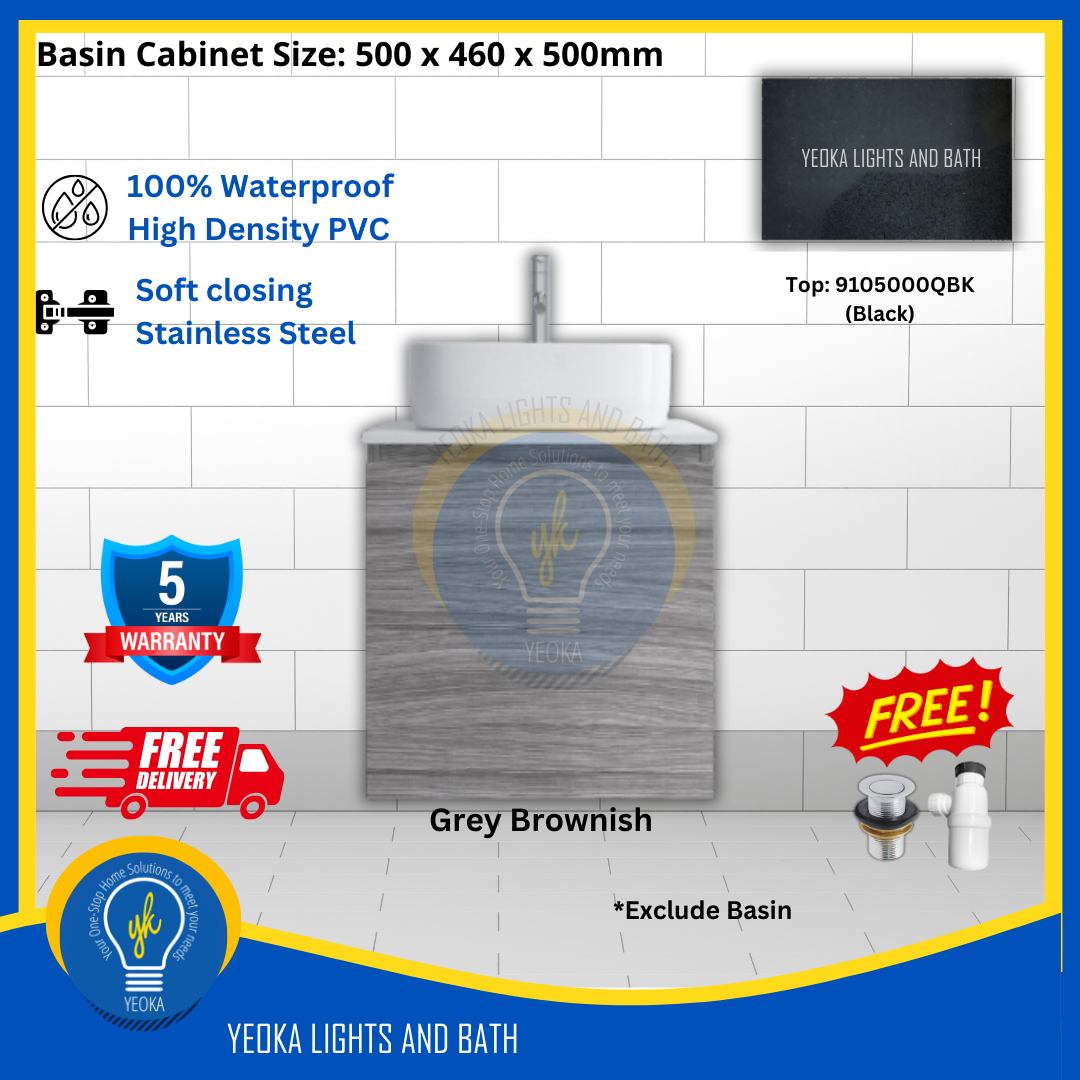 PVC Waterproof Basin Cabinet YKD5103200 (50cm)