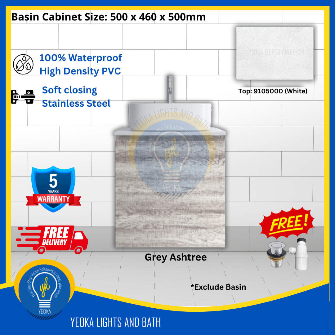 PVC Waterproof Basin Cabinet YKD5103200 (50cm)