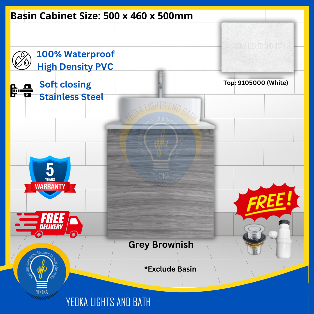 PVC Waterproof Basin Cabinet YKD5103200 (50cm)