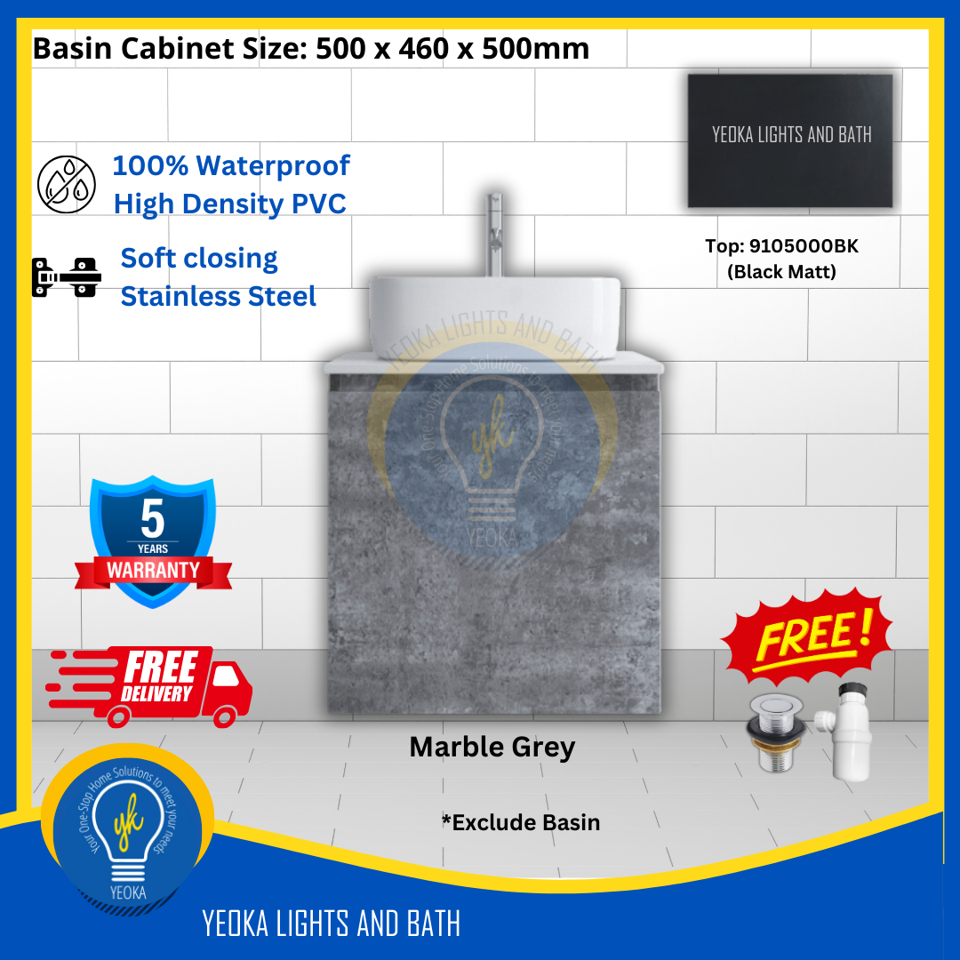 PVC Waterproof Basin Cabinet YKD5103200 (50cm)