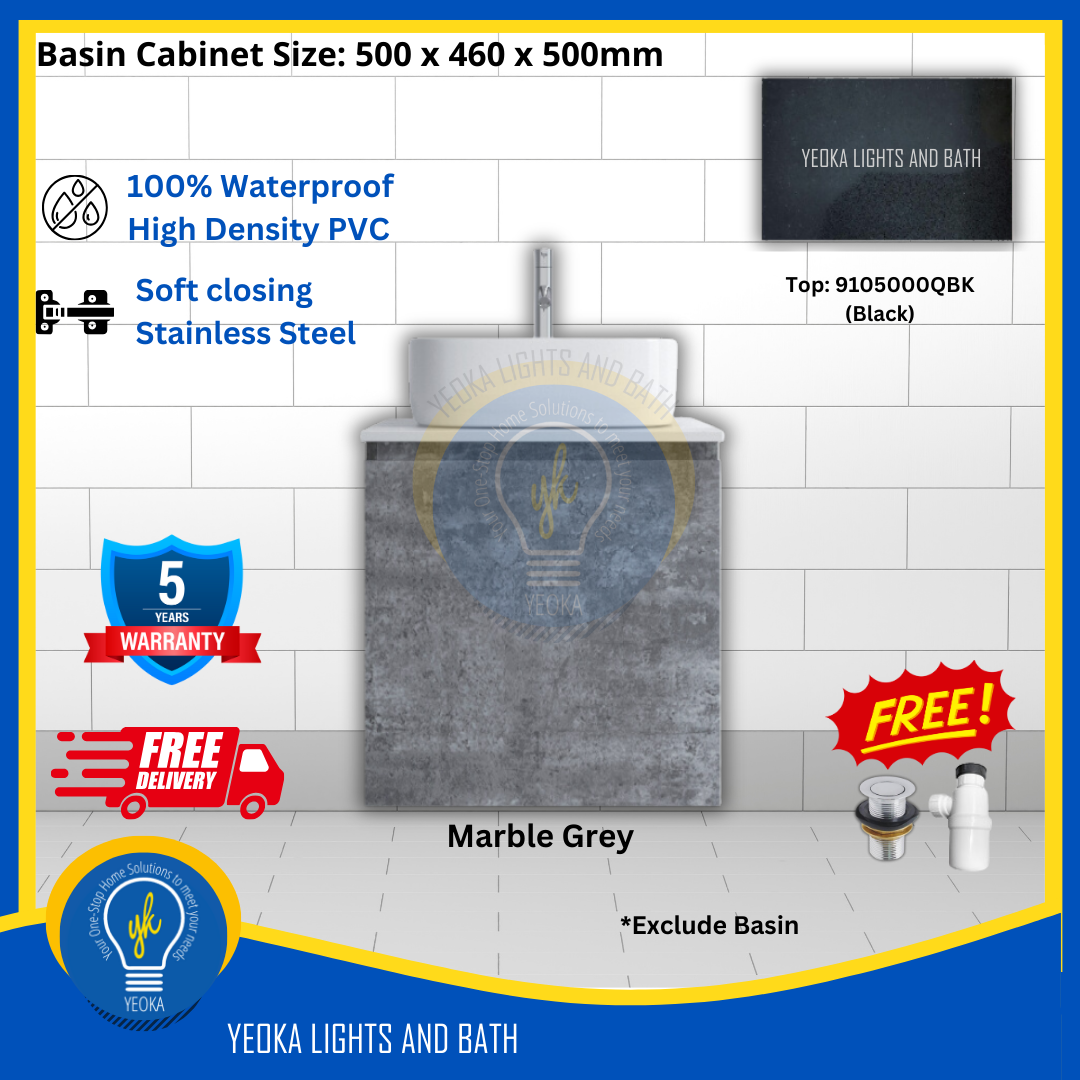 PVC Waterproof Basin Cabinet YKD5103200 (50cm)