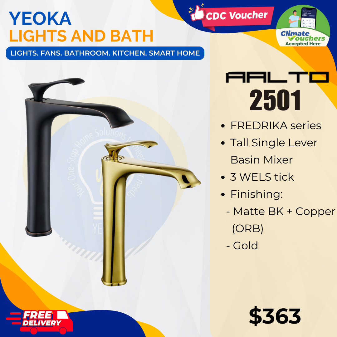 AALTO TALL BASIN MIXER FREDRIKA SERIES 2501 