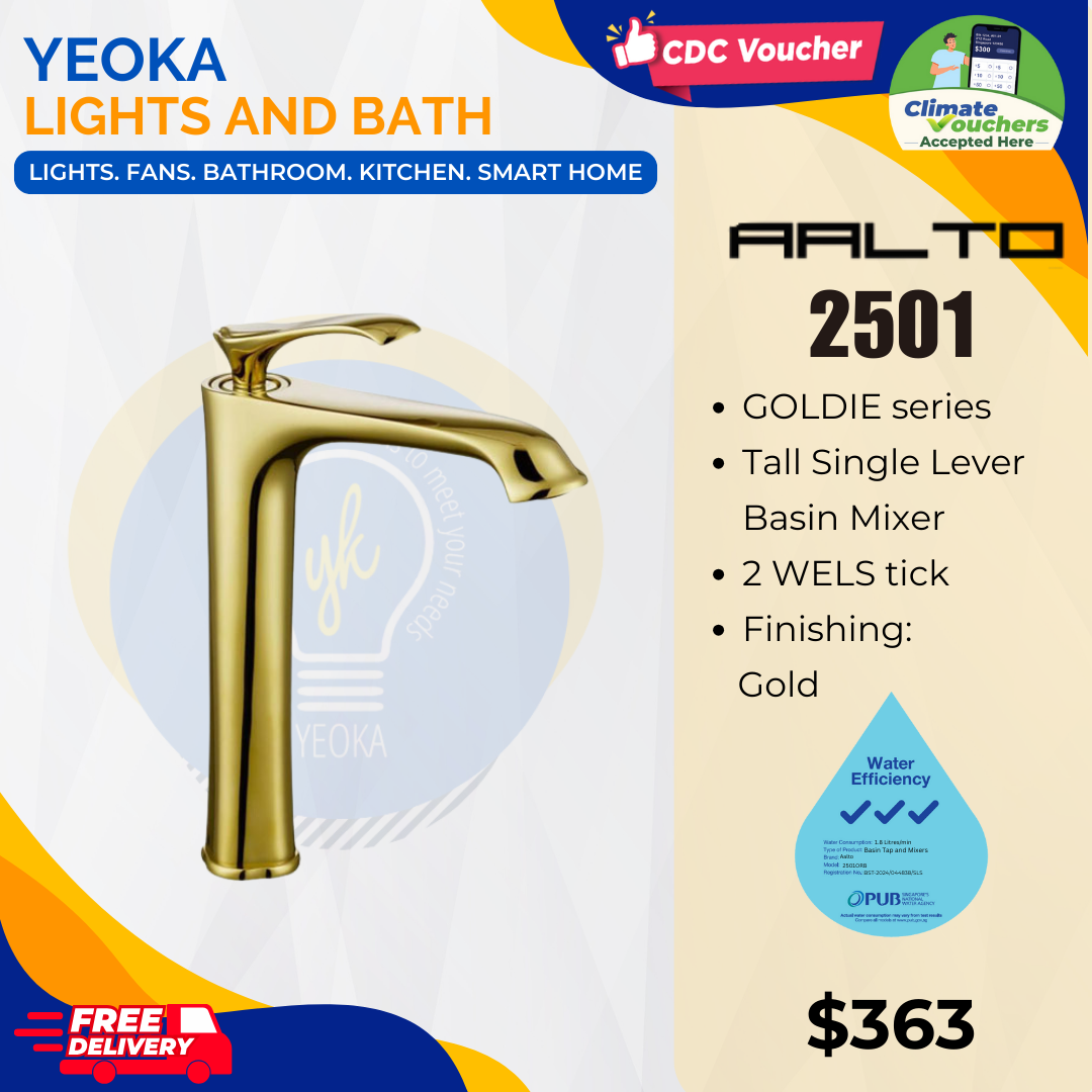 AALTO TALL BASIN MIXER FREDRIKA SERIES 2501 