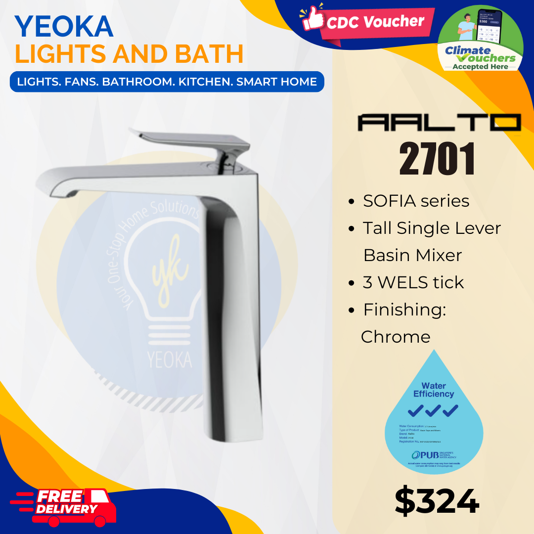 AALTO TALL BASIN MIXER SOFIA SERIES 2701