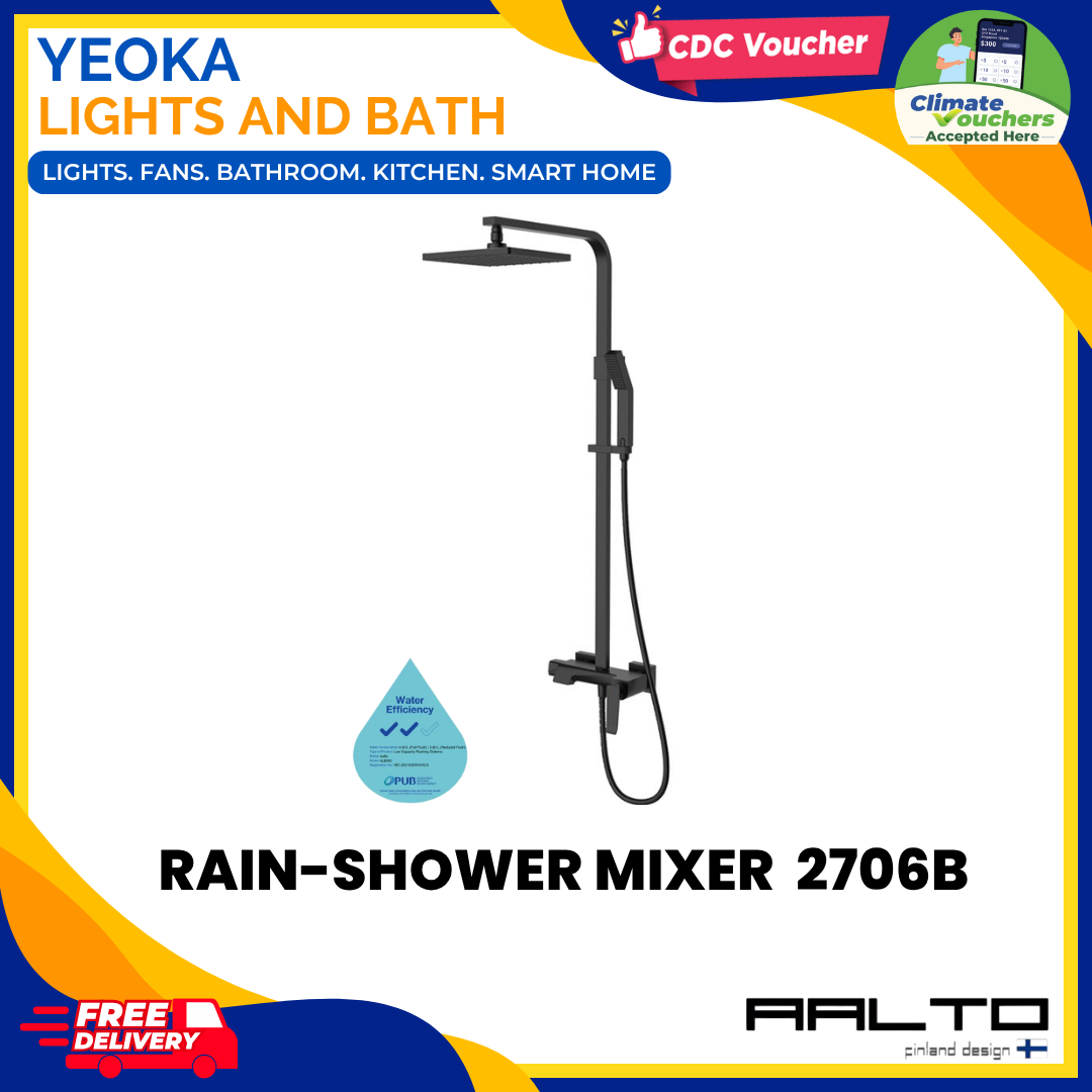 AALTO Modern Rainshower Mixer Set