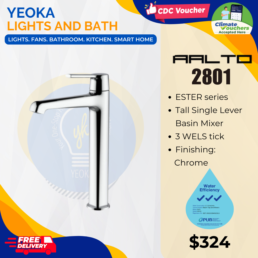 AALTO TALL BASIN MIXER ESTER SERIES 2801