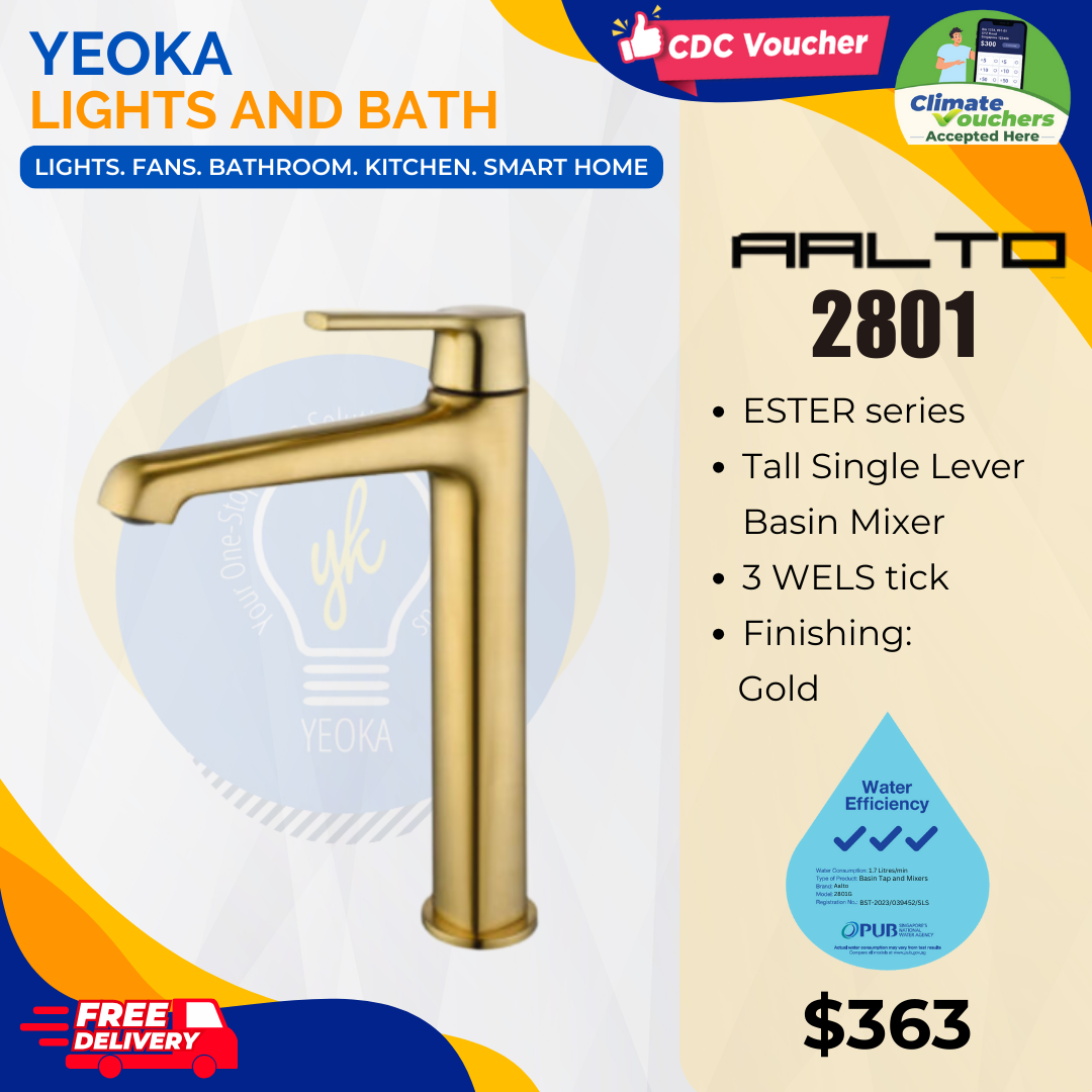 AALTO TALL BASIN MIXER ESTER SERIES 2801