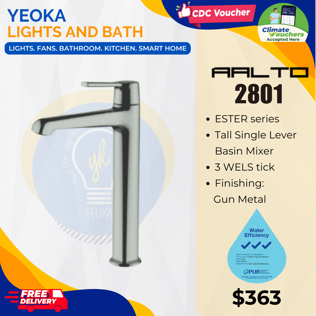 AALTO TALL BASIN MIXER ESTER SERIES 2801