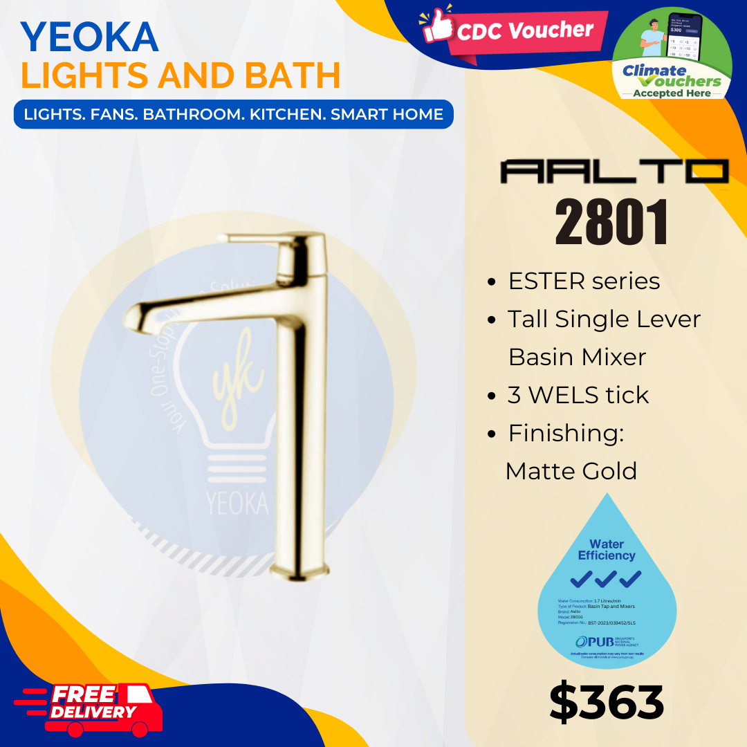 AALTO TALL BASIN MIXER ESTER SERIES 2801