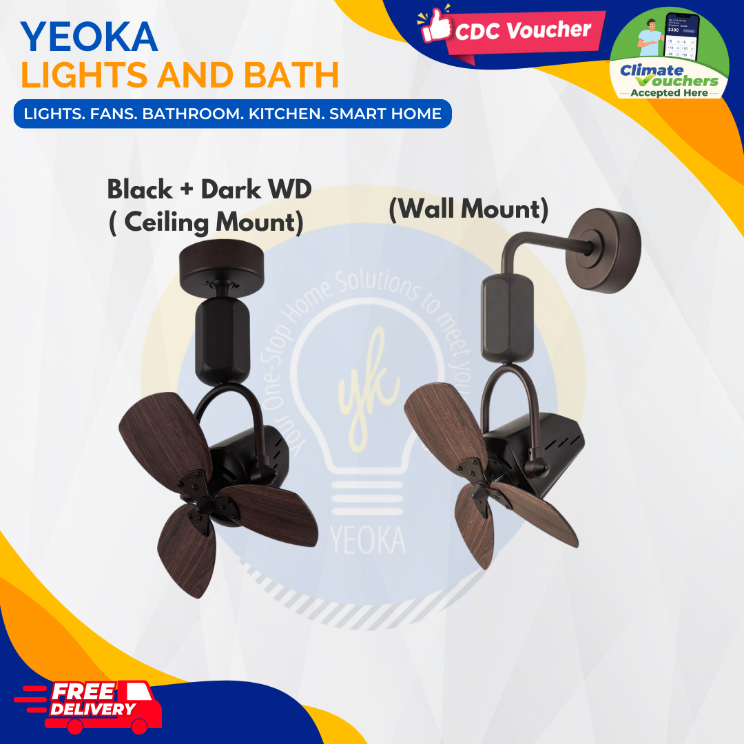 FANCO Ceiling Fan DONO DC Motor Corner Fan (16")