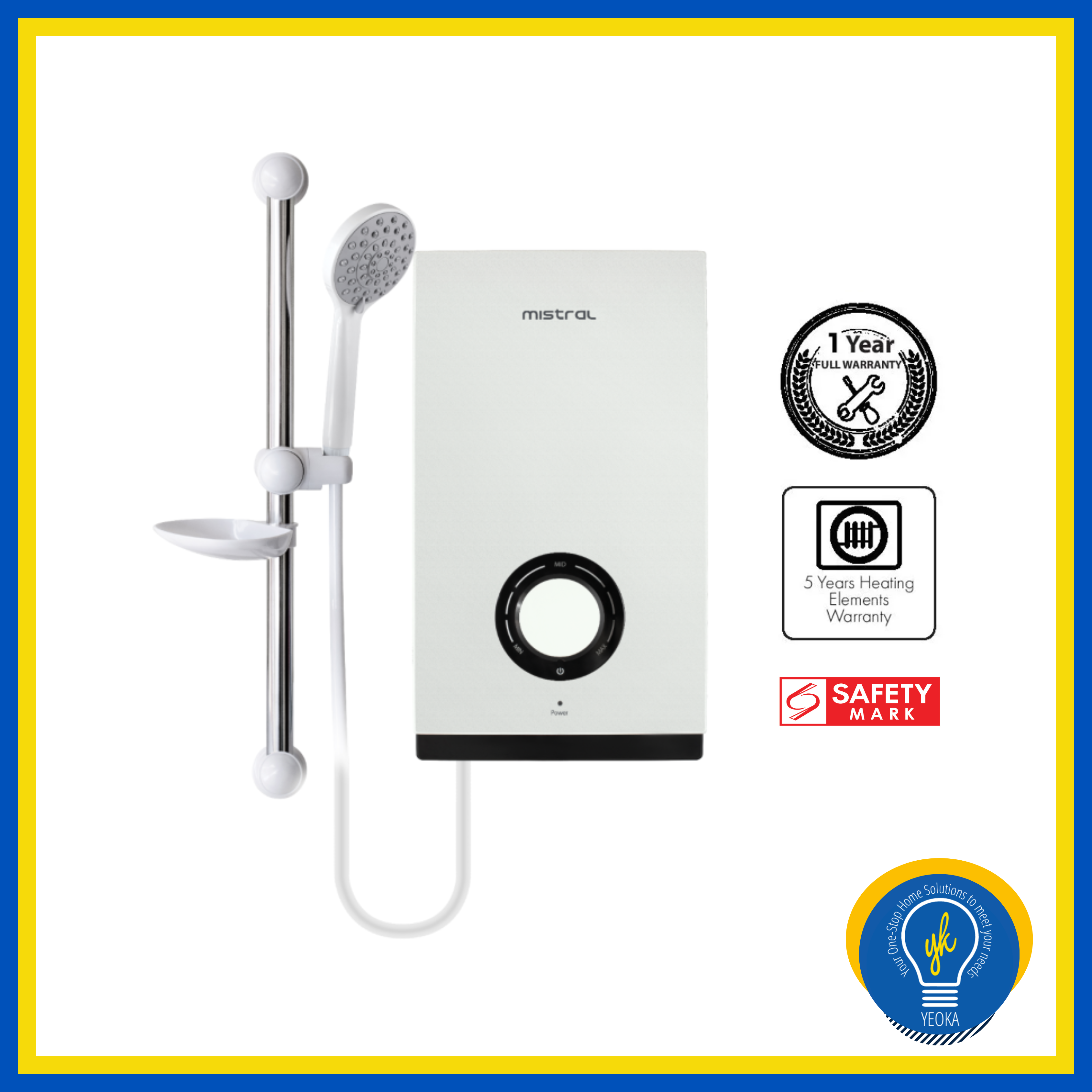 MISTRAL MSH101P Instant Shower Heater