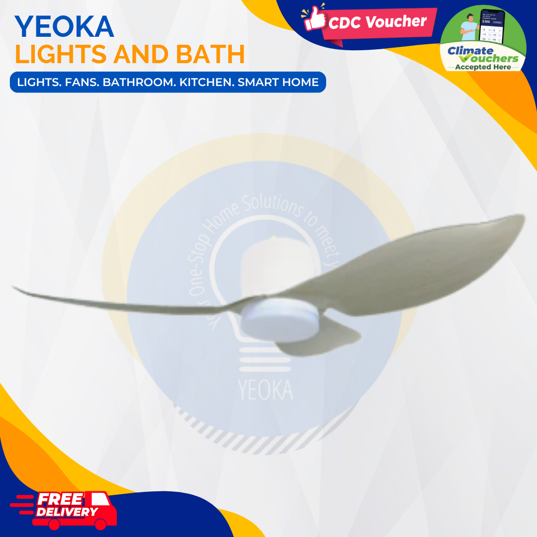 MISTRAL Ceiling Fan SOLAR Series 36/46 inch| 3 Blade ABS, DC Motor, Remote Control, 3 Light Colours