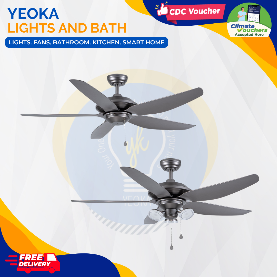 FANCO Ceiling Fan Airtrack Plus DC Motor (46"/54") with 3 tone LED Light Kit