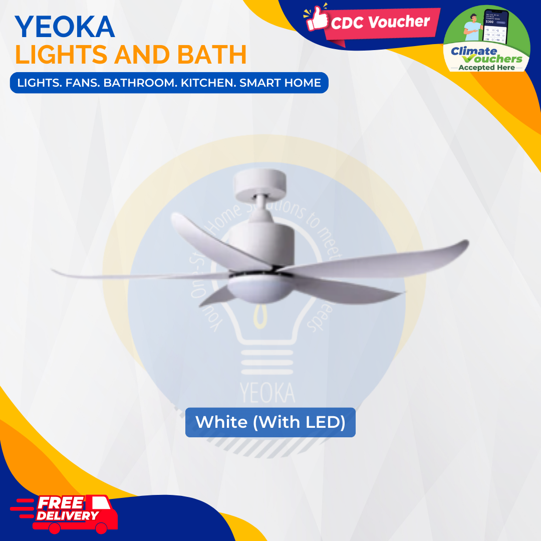 CRESTAR Ceiling Fan Valueair 5B|48/55" 20W LED RGB