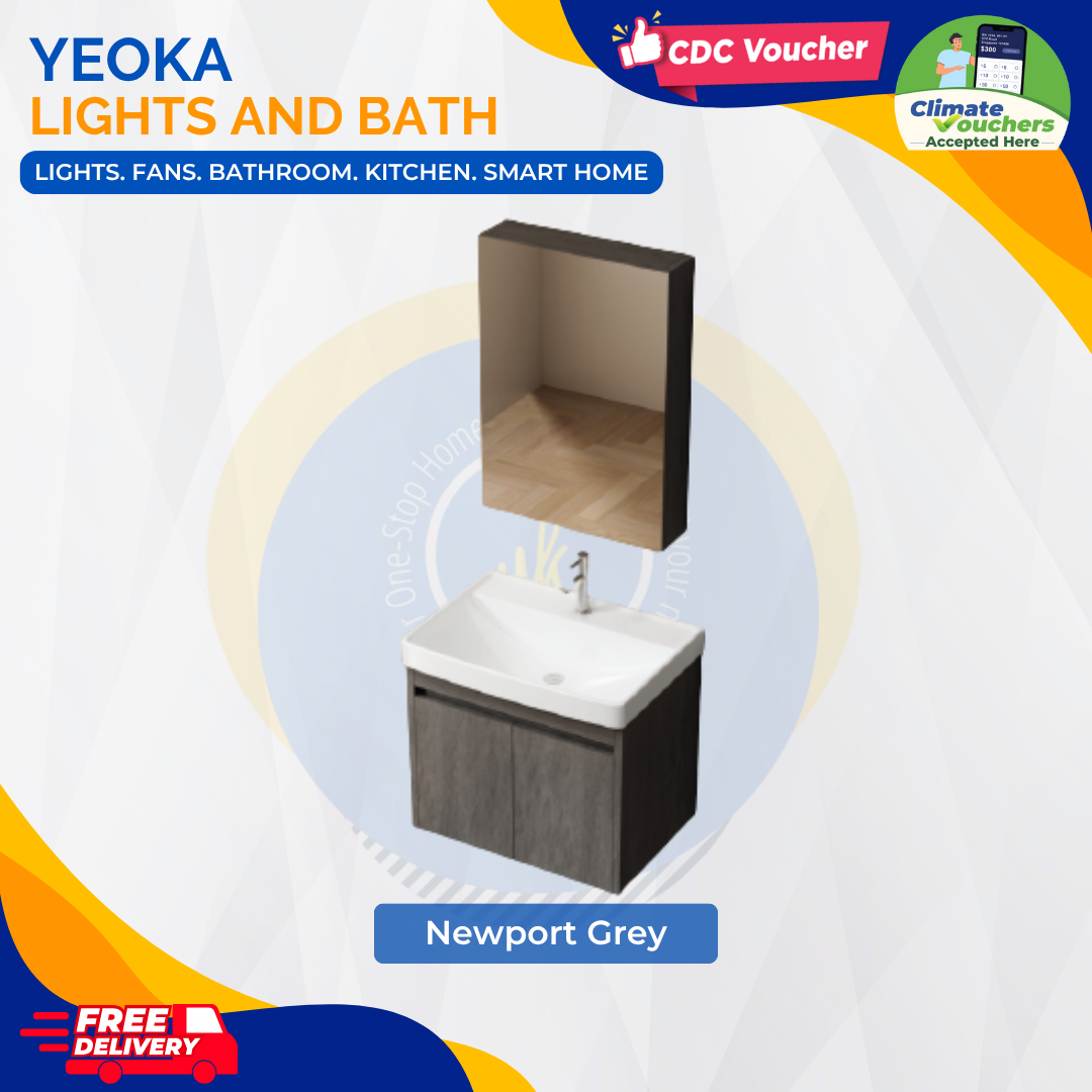 [YEOKA LIGHTS AND BATH] PVC VANITY SET 70CM