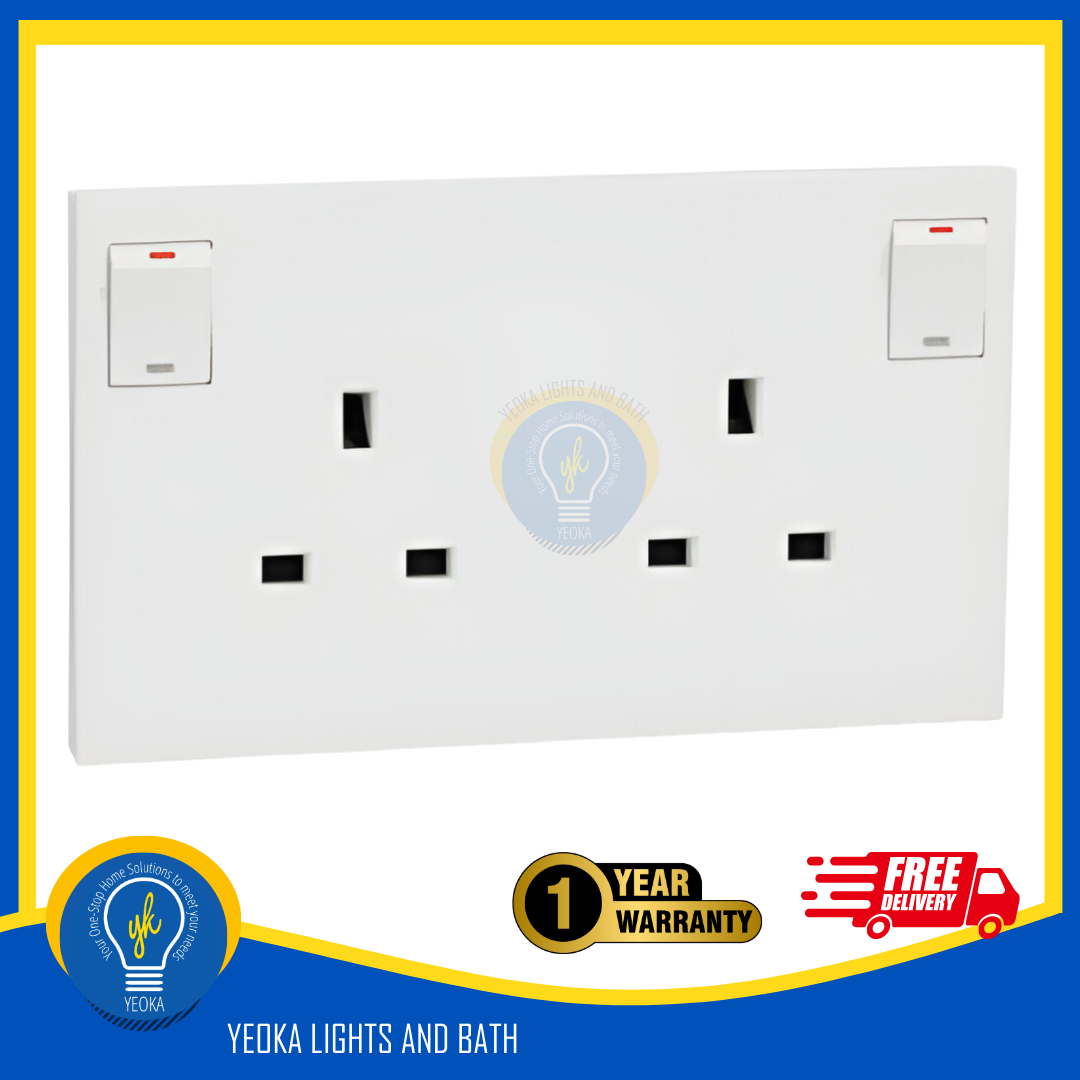 SCHNEIDER AvatarOn C with Fluorescent Locator Electrical Socket (3 Colors)