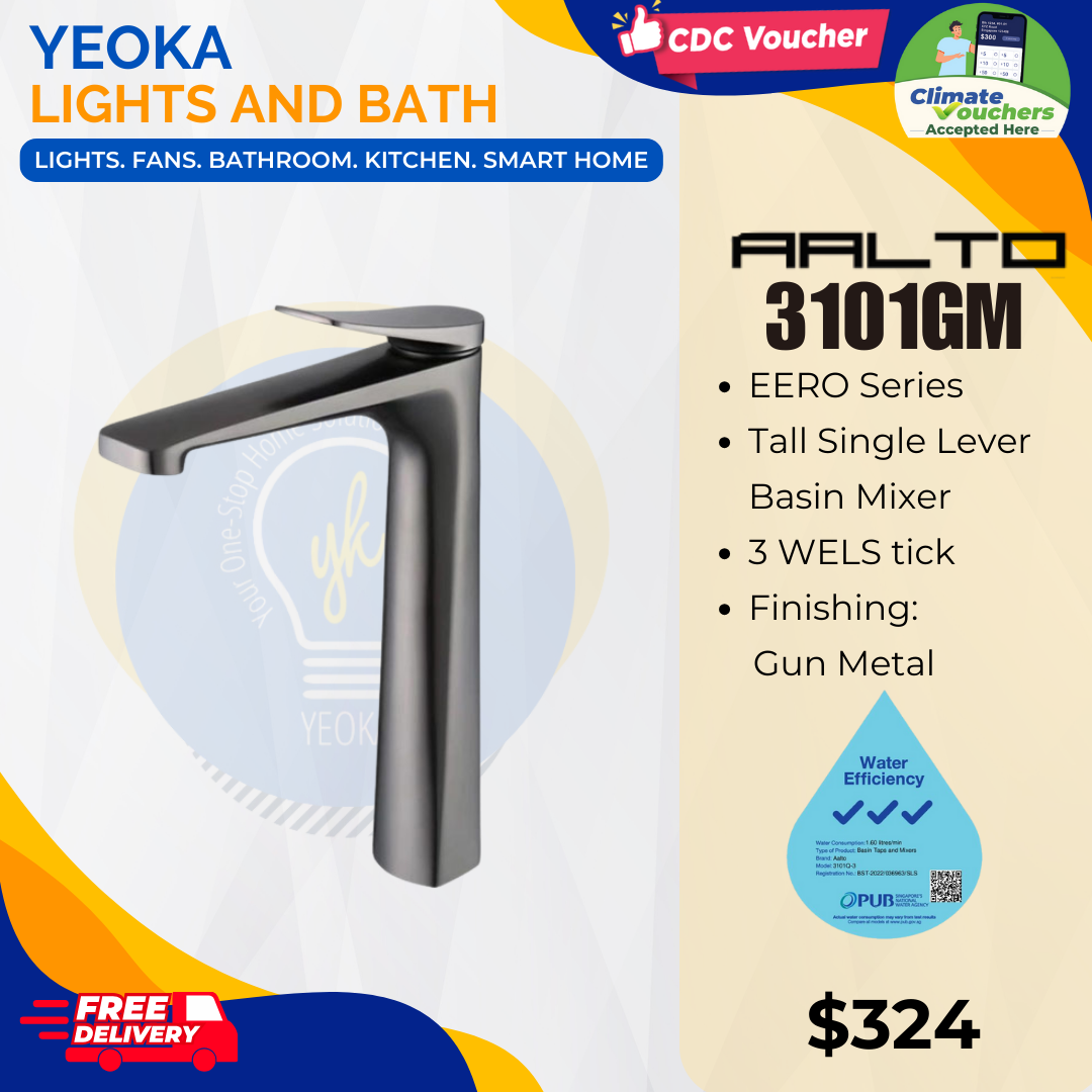 AALTO TALL BASIN MIXER EERO SERIES 3101GM