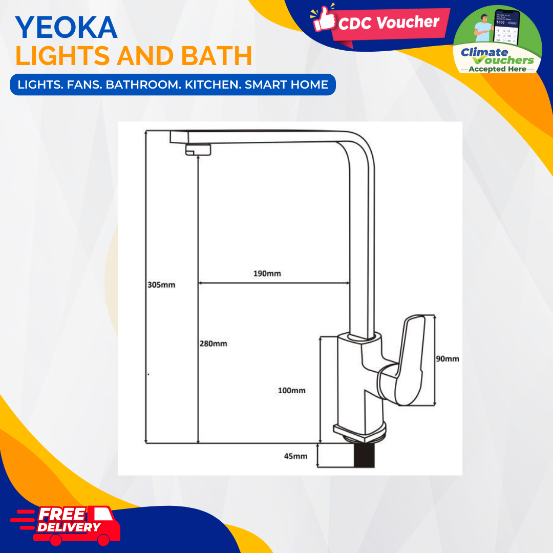 AALTO KITCHEN SINK TAP KOLD SERIES 3221