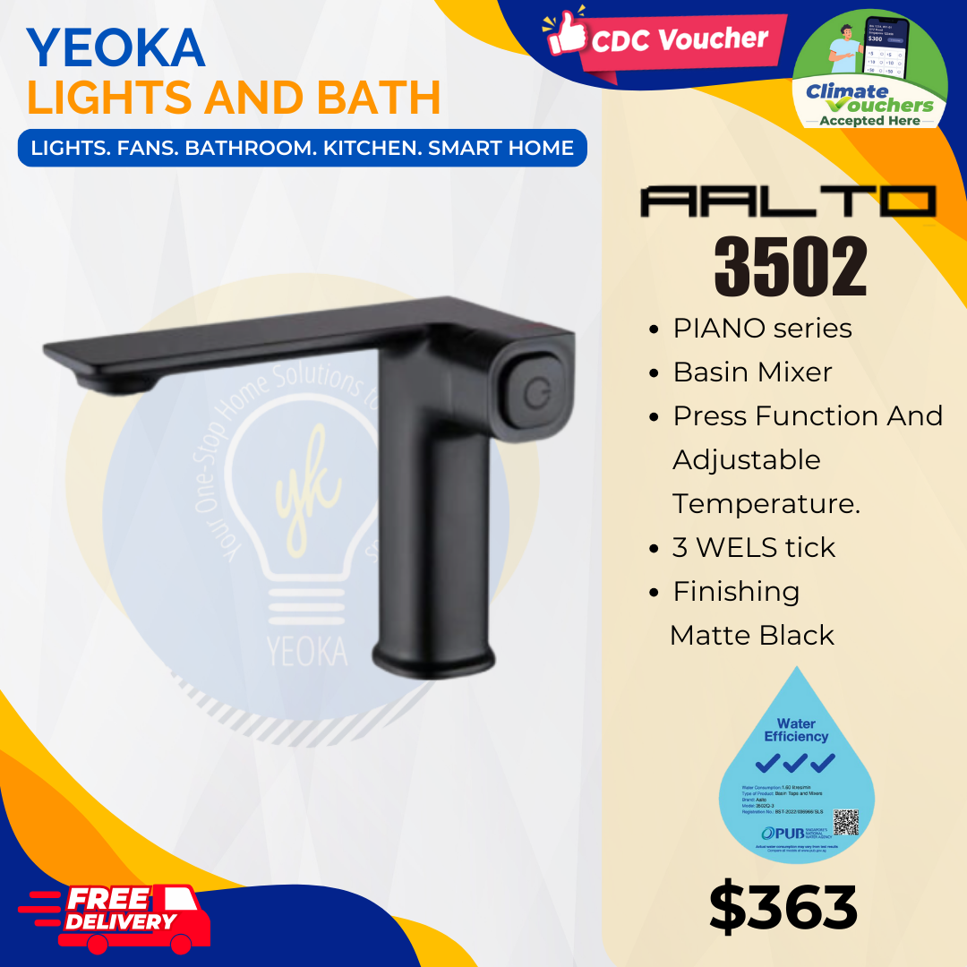 AALTO BASIN MIXER PIANO SERIES 3502