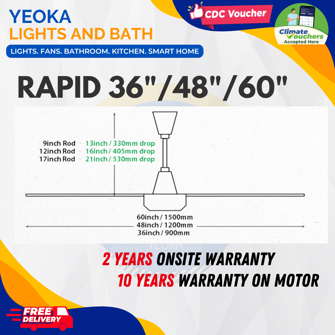 KHIND Ceiling Fan Rapid