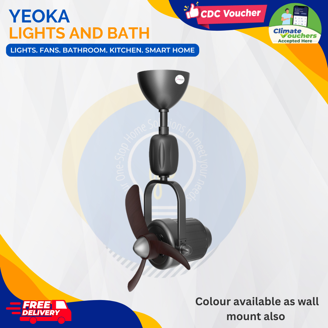 D'FAN  Corner Fan 516 DC Motor (16") Ceiling Mounted