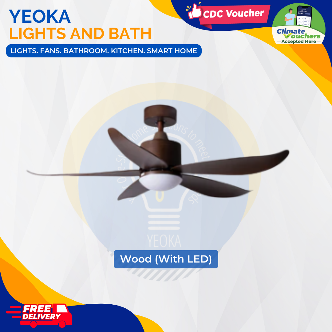 CRESTAR Ceiling Fan Valueair 5B|48/55" 20W LED RGB