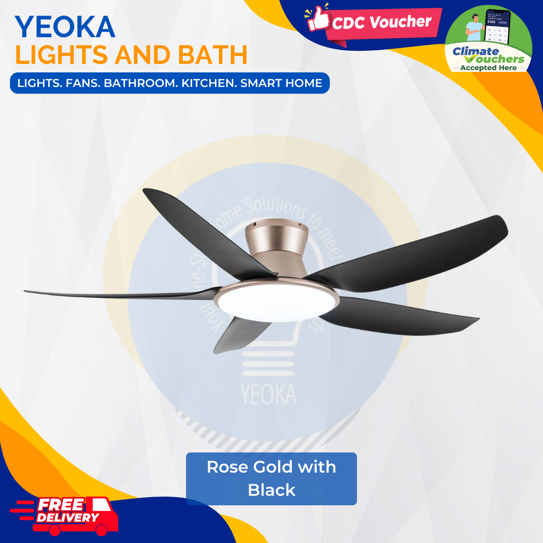 FANCO Ceiling Fan RITO PLUS DC Motor (46"/56") with 3 Tone LED Light Kit + SMART WIFI Control (Optional)