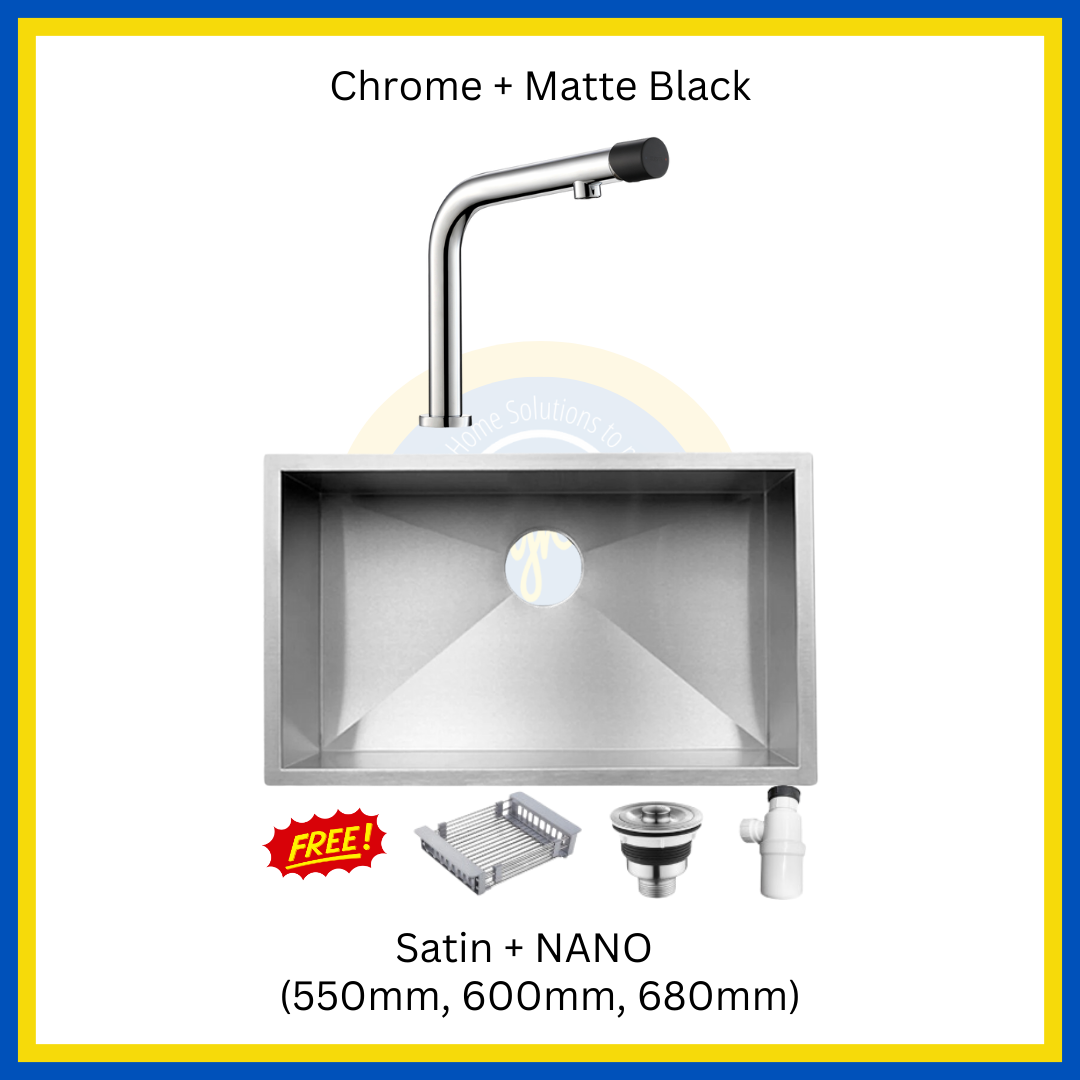 "MIX & MATCH" (1+1) NANO Kitchen Sink + Kitchen Sink Mixer Tap