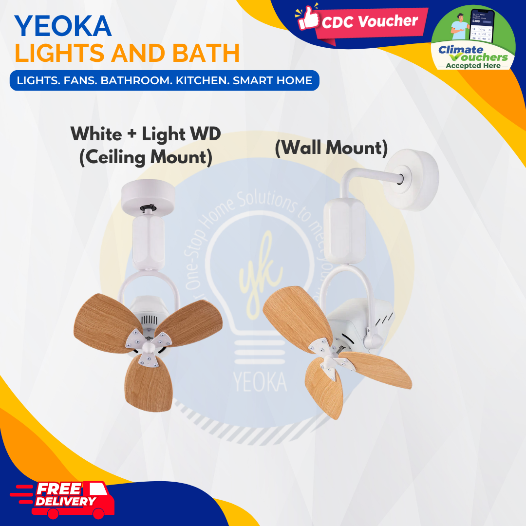 FANCO Ceiling Fan DONO DC Motor Corner Fan (16")