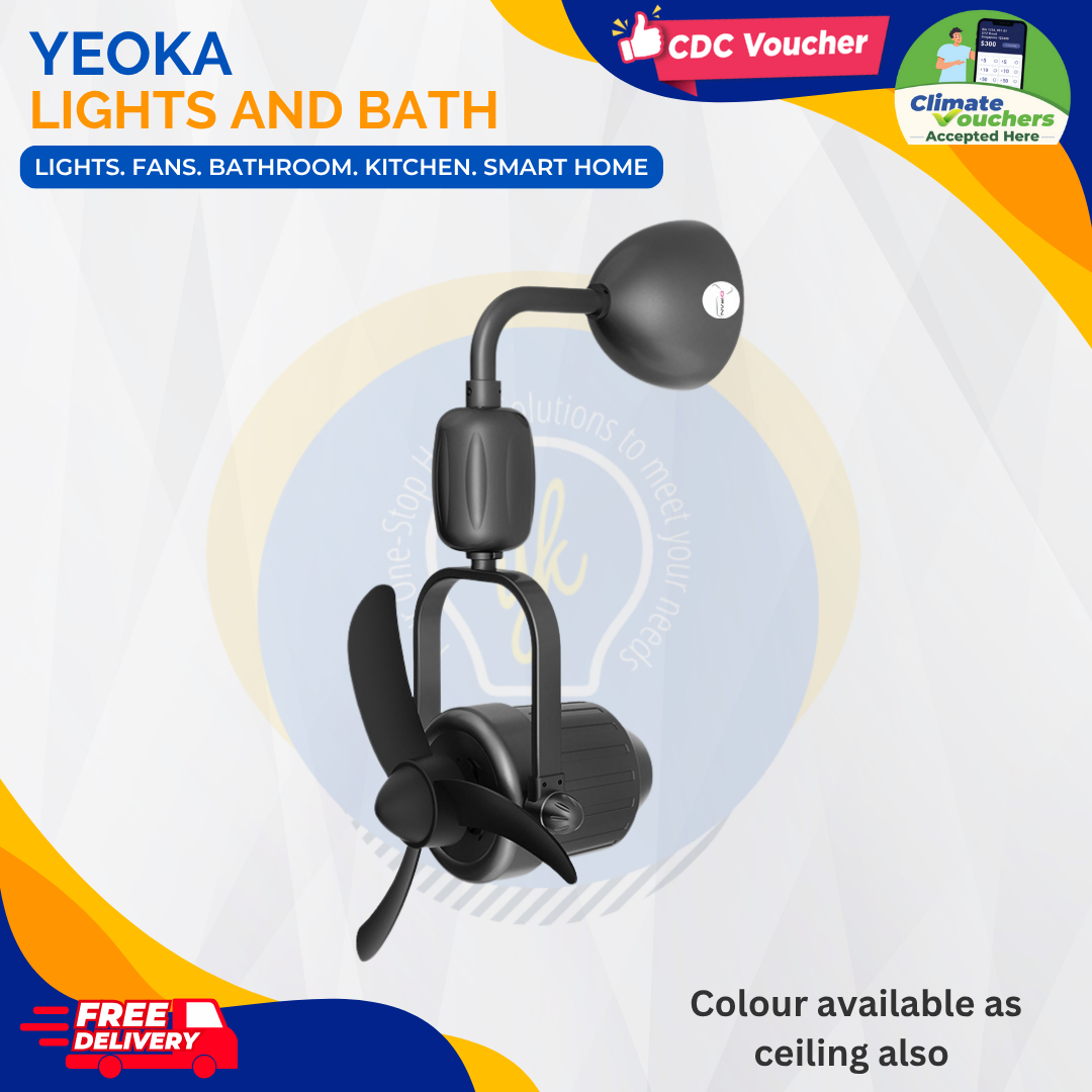 D'FAN  Corner Fan 516 DC Motor (16") Ceiling Mounted