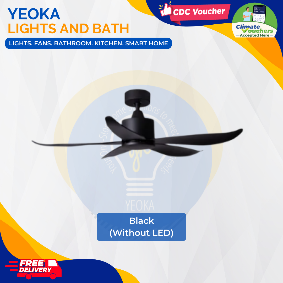 CRESTAR Ceiling Fan Valueair 5B|48/55" 20W LED RGB