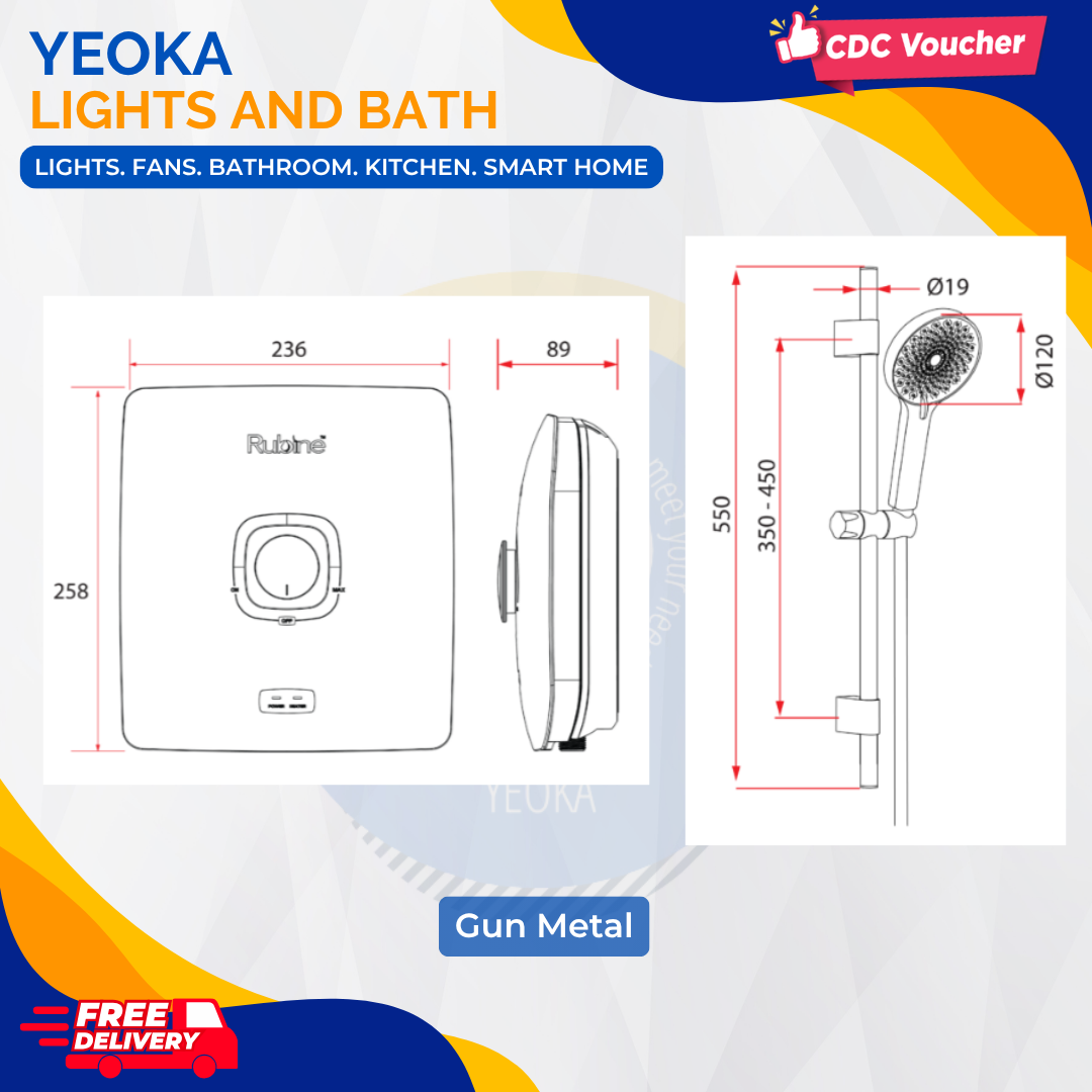 RUBINE INDUGE IN THE AQUA LIFESTYLE CHOCO [Electric water instant heater]