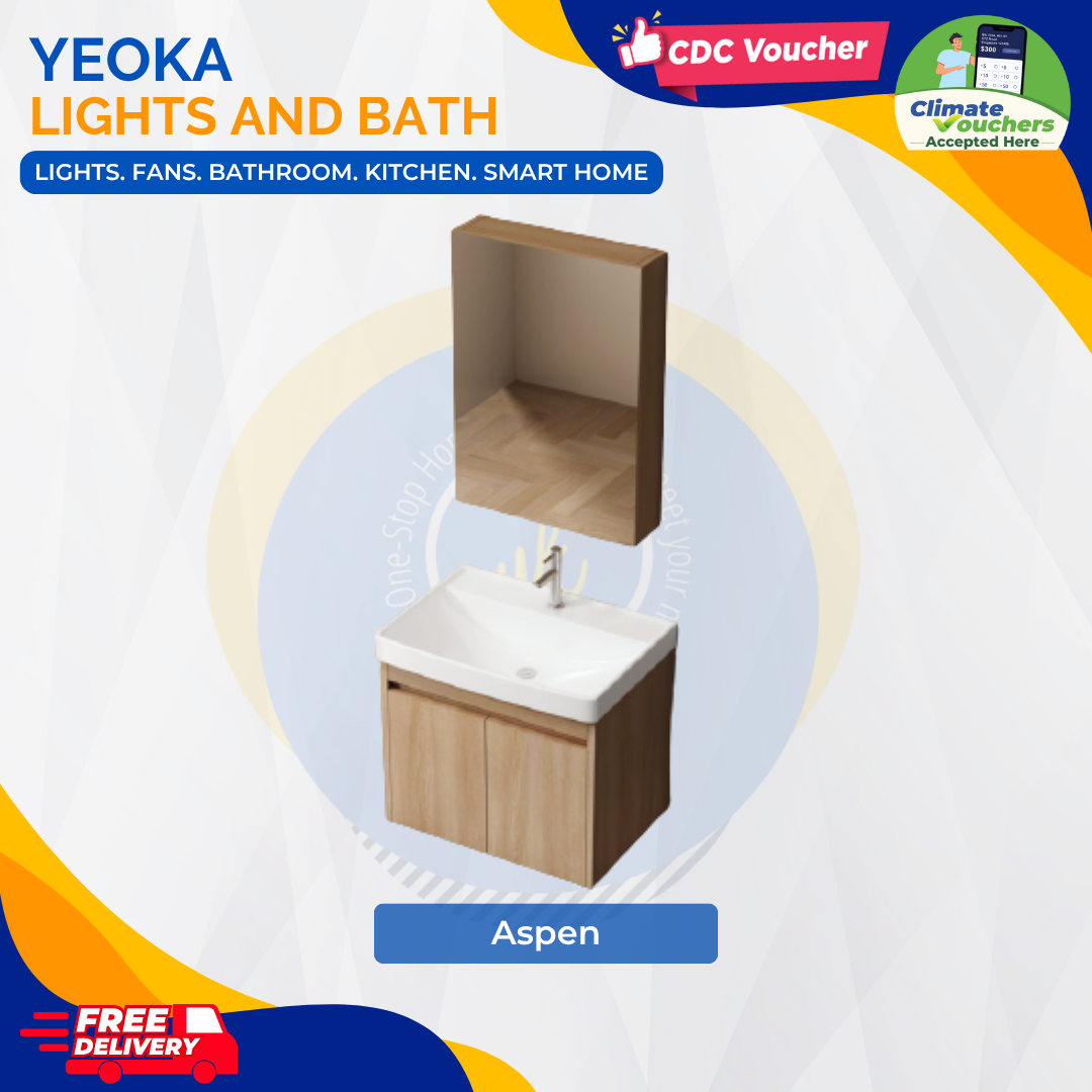 [YEOKA LIGHTS AND BATH] PVC VANITY SET 70CM