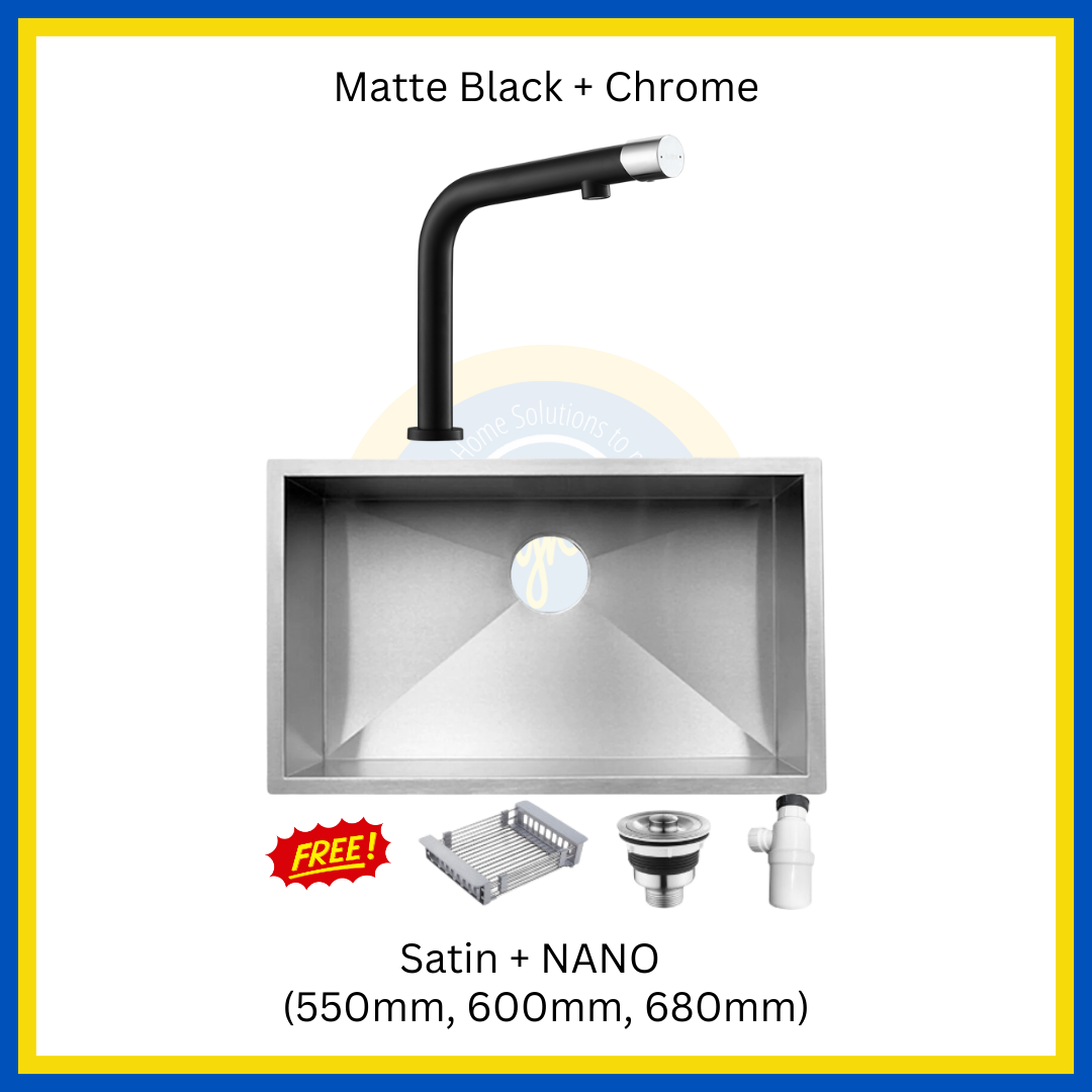 "MIX & MATCH" (1+1) NANO Kitchen Sink + Kitchen Sink Mixer Tap