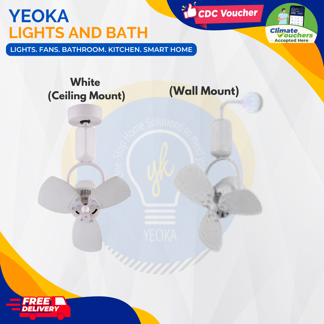 FANCO Ceiling Fan DONO DC Motor Corner Fan (16")