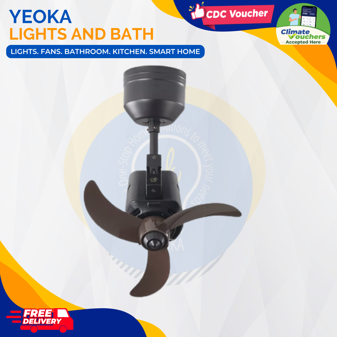 BESTAR Corner Fan Dino| Ceiling Mounted| 16" 2 Colours