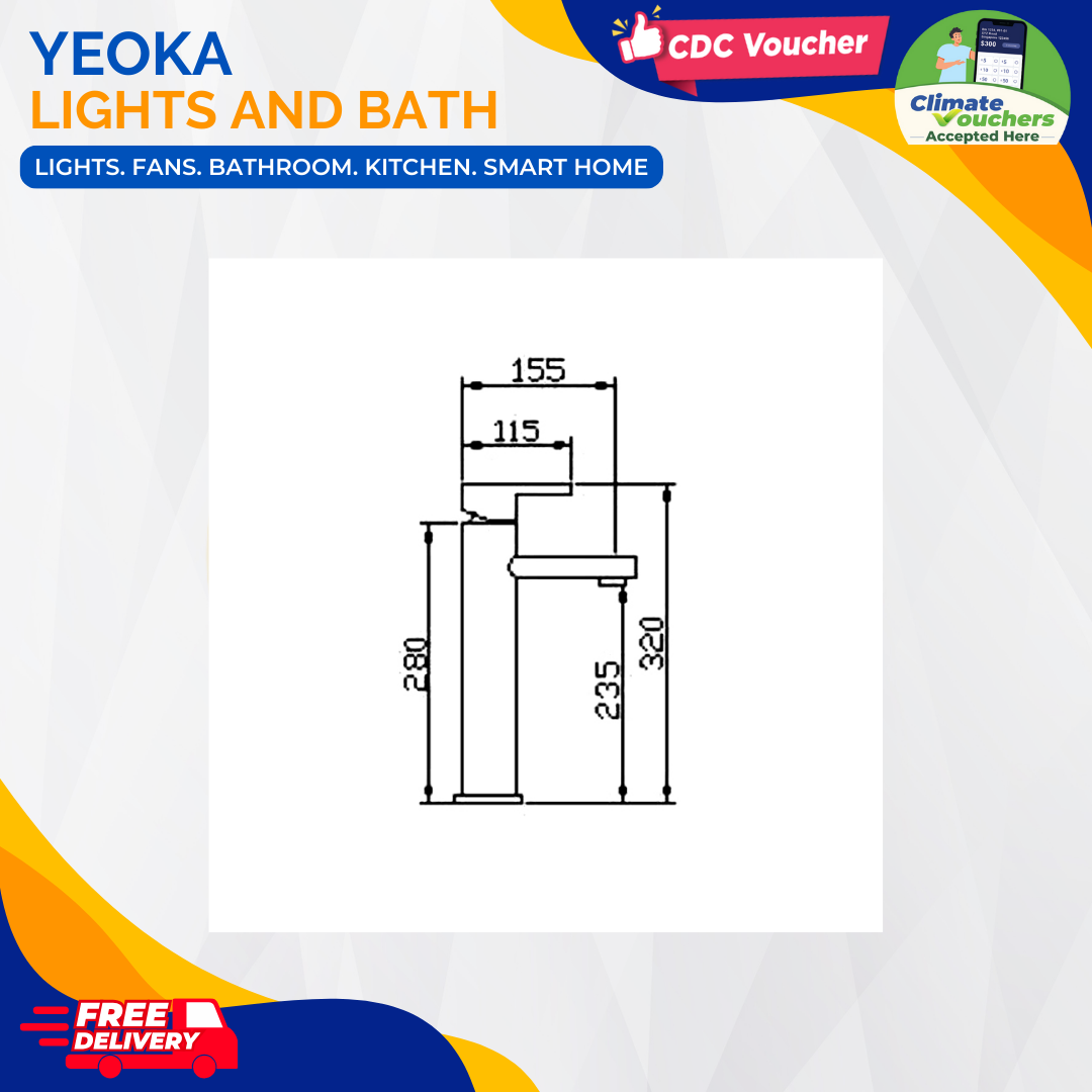 AALTO TALL BASIN MIXER 5000 SERIES 5001