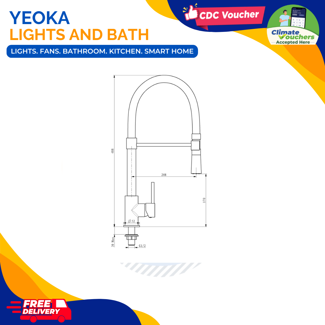 AALTO KITCHEN SINK TAP KOLD SERIES 5340