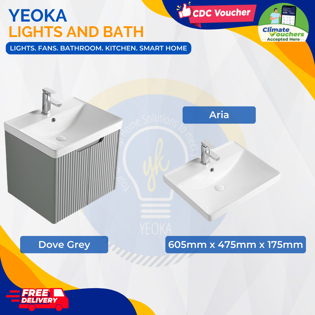 Cubi Cube Curvo Basin Cabinet (Door Series)