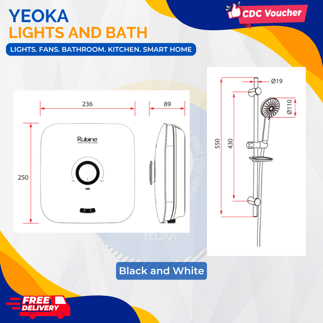 RUBINE INDUGE IN THE AQUA LIFESTYLE CHOCO [Electric water instant heater]