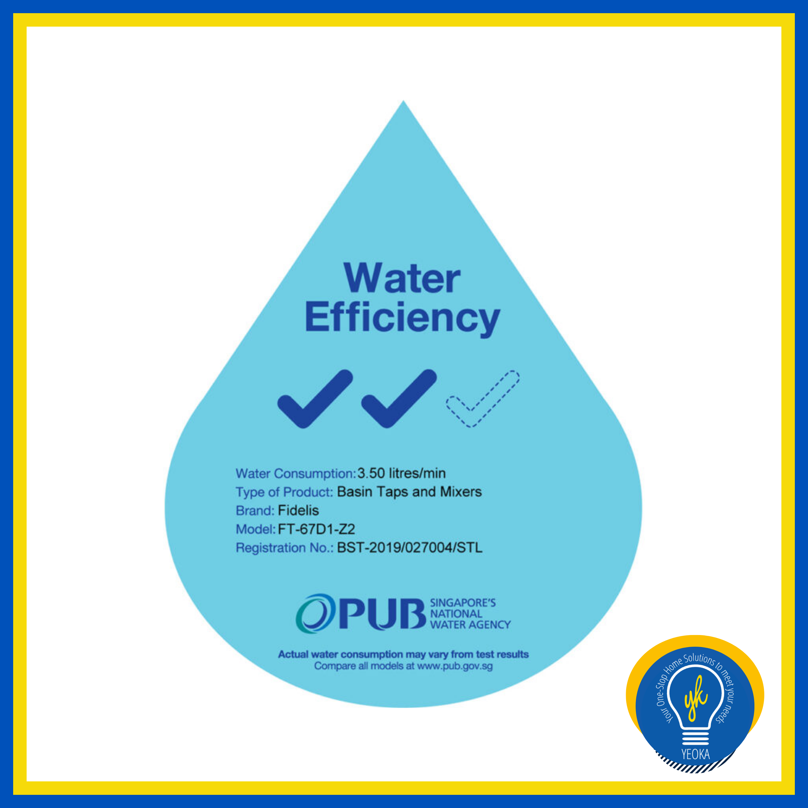 FIDELIS Basin Mixer Tap FT-67D1