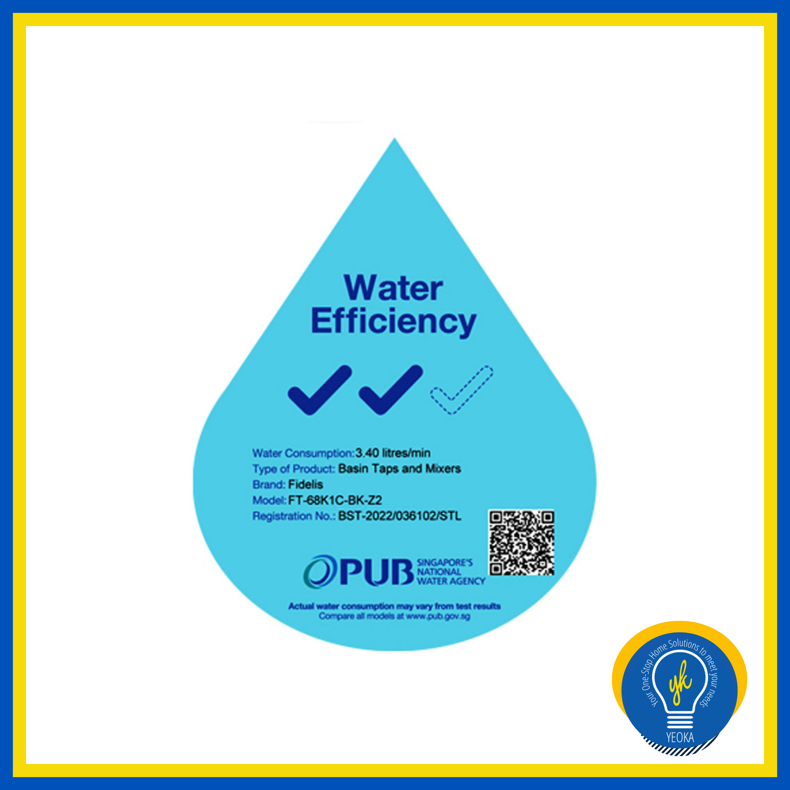 FIDELIS Basin Cold Tap FT-68K1C