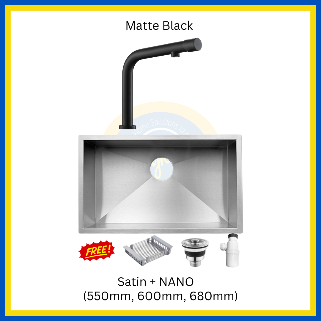 "MIX & MATCH" (1+1) NANO Kitchen Sink + Kitchen Sink Mixer Tap