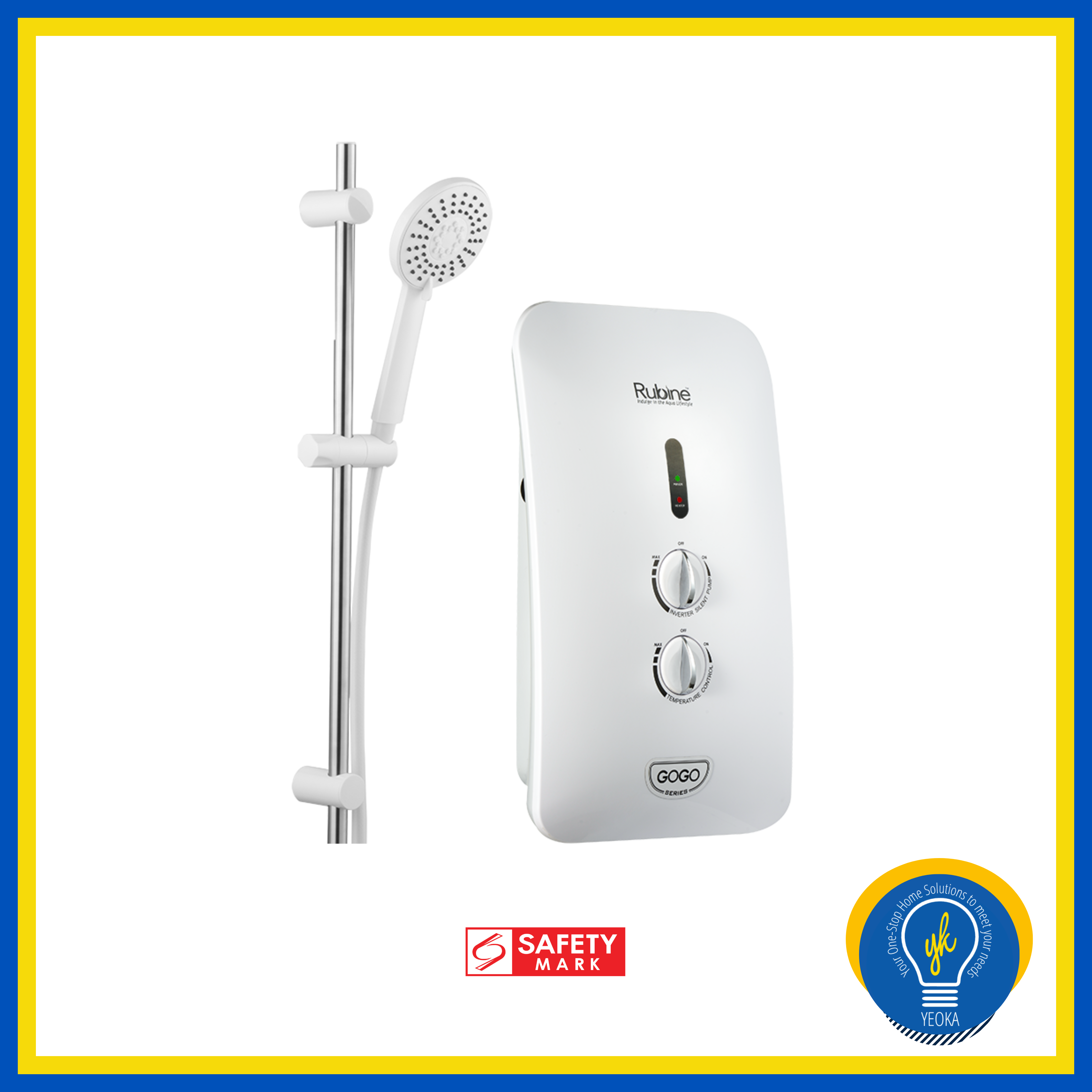 RUBINE GOGO 933 Series Instant Shower Heater