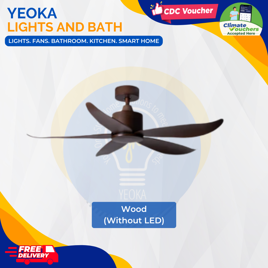 CRESTAR Ceiling Fan Valueair 5B|48/55" 20W LED RGB