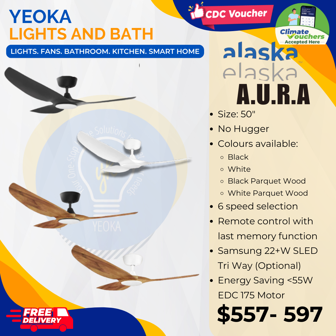 ALASKA Ceiling Fan Aerahaus 50 Inch A.U.R.A/H